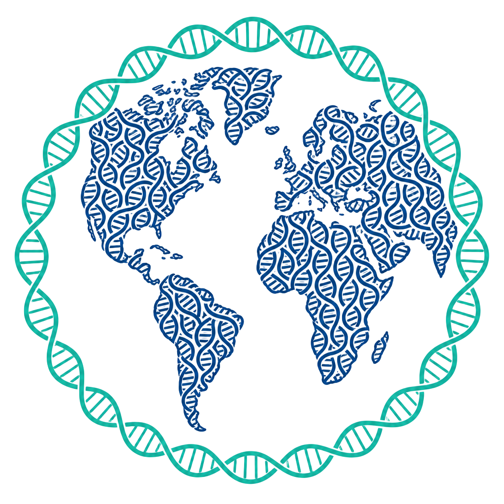 NCD Foundation logo — a globe woven from DNA strands